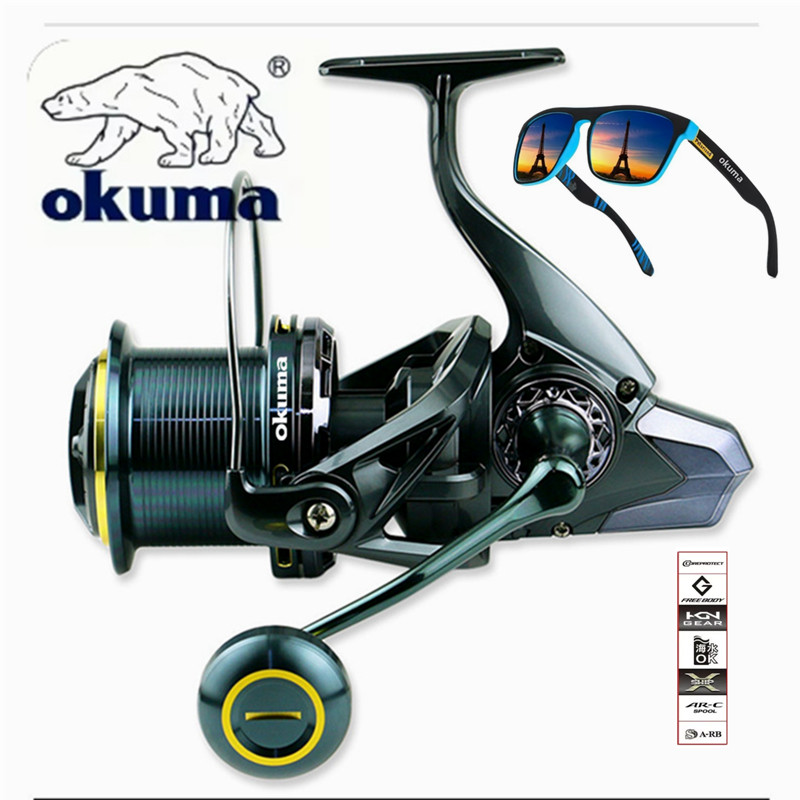 Abu Garcia Reel Max - OKUMA Balıkçılık Makarası 9000-14000 Metal Uzun