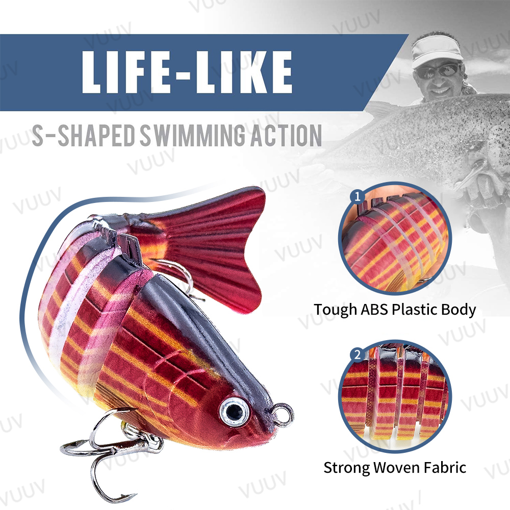 10 adet Çok Eklemli Swimbait B - Fishing Lure Popper incelemesi ve fiyatı