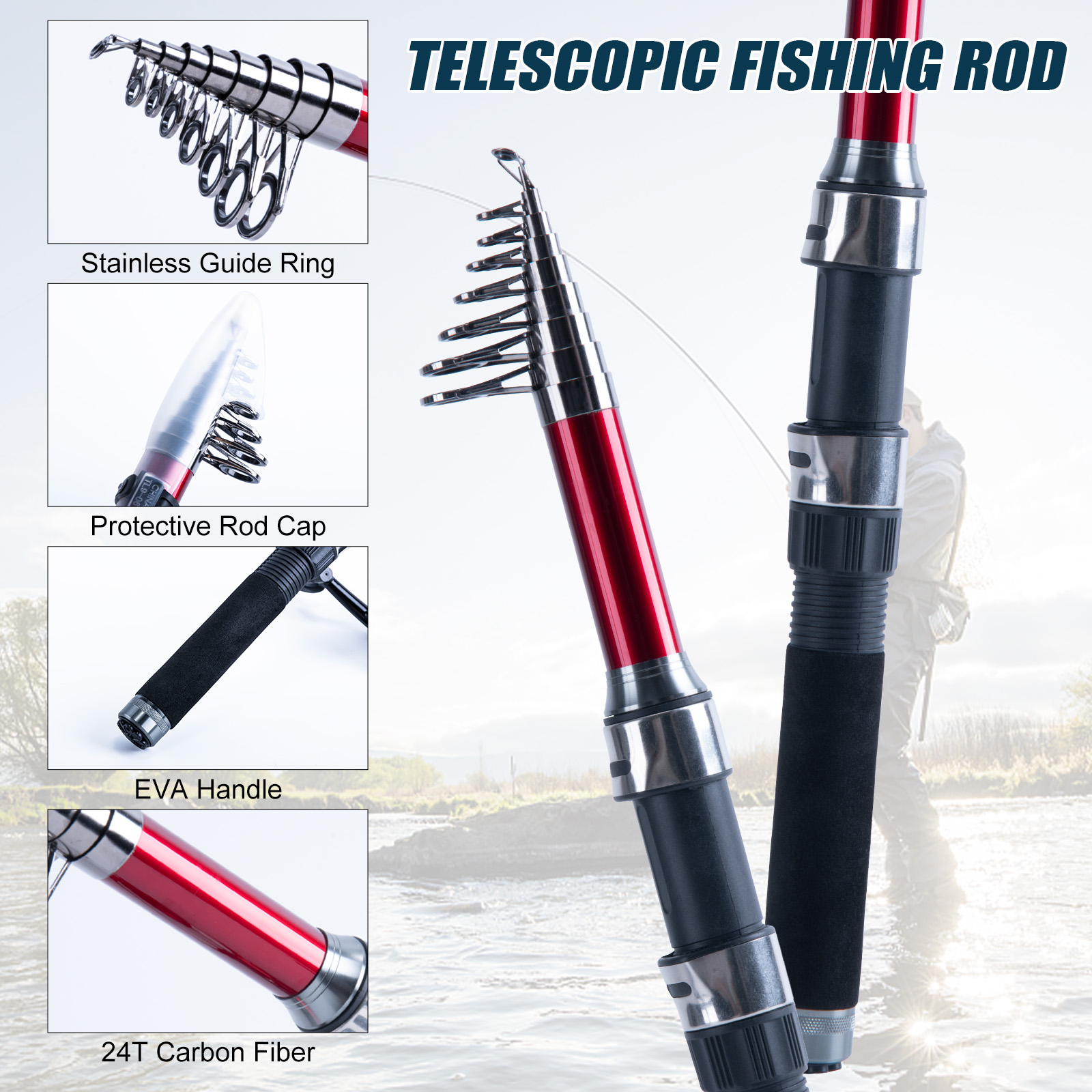 Goture Teleskopik Olta ve Maka - Fishing Lure Spinner incelemesi ve fiyatı