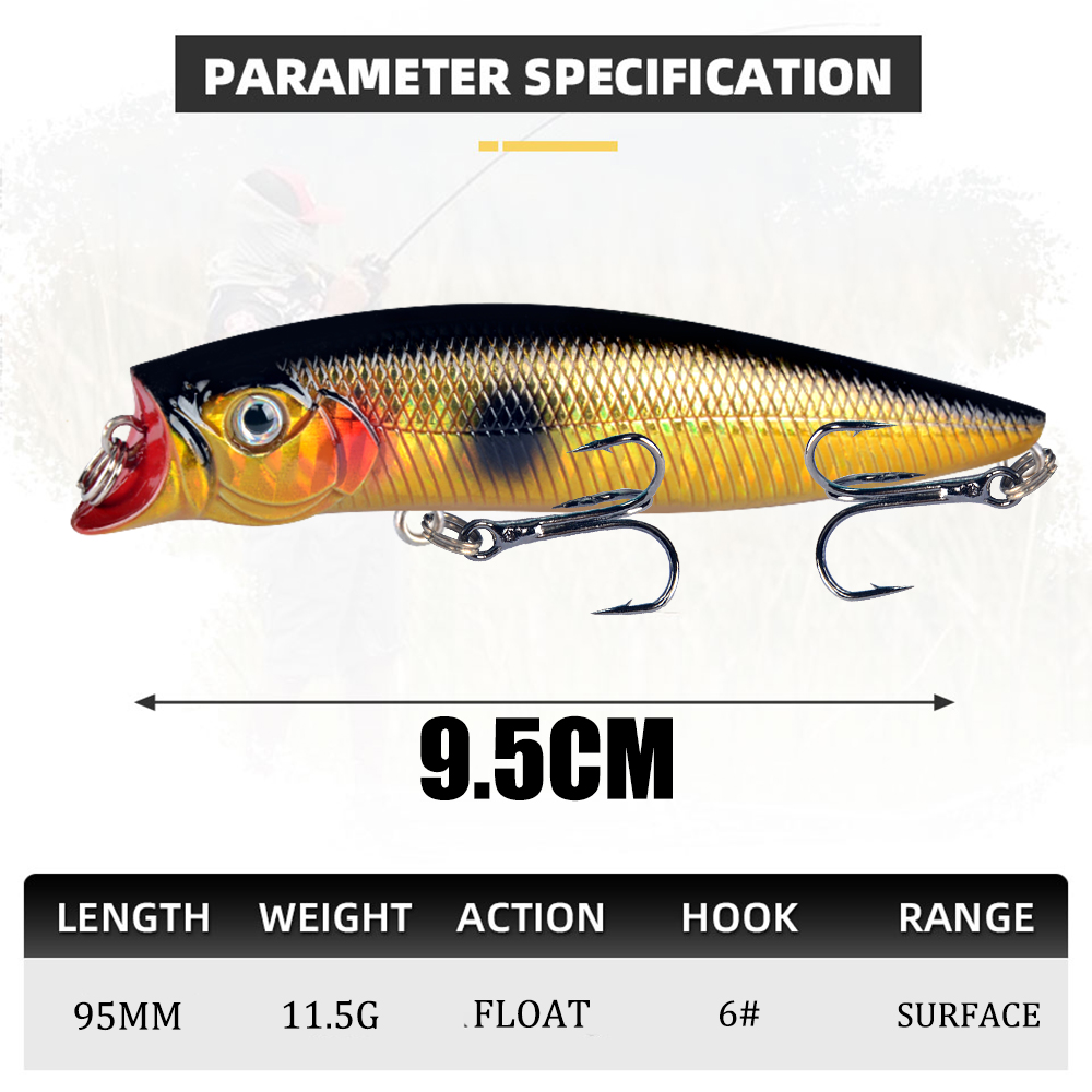1 adet Balıkçılık Lures Yüksek - Fishing Lure Popper incelemesi ve fiyatı