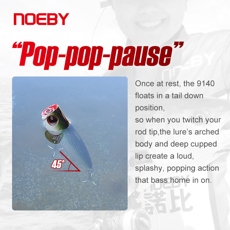 Noeby 105mm 24g Topwater Poppe - Fishing Lure Popper incelemesi ve fiyatı